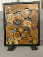 Raumtrenner Wurzelplatten natur/schwarz