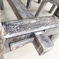 Barset schwarz Massivholz