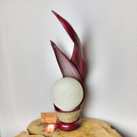 Stehlampe aus Palmenblättern