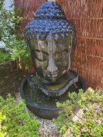 Buddhakopf als Springbrunnen mit Becken ca. 100cm