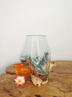 Wurzel mit Glas, ca. 13cm