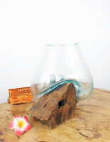 Wurzel mit Glas, ca. 15cm