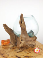 Wurzel mit Glas, ca. 25cm