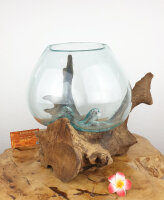 Wurzel mit Glas, ca. 25cm