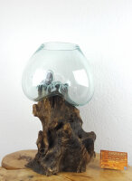 Wurzel mit Glas, ca. 25cm