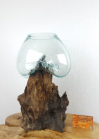 Wurzel mit Glas, ca. 25cm