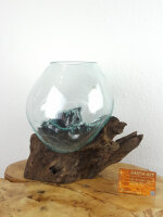 Wurzel mit Glas, ca. 25cm