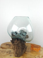 Wurzel mit Glas, ca. 25cm