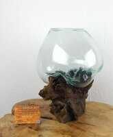 Wurzel mit Glas, ca. 25cm