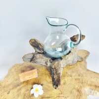 Teakwurzel mit Glaskanne