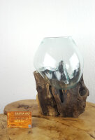 Wurzel mit Glas, ca. 20cm