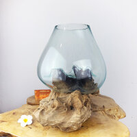 Wurzel mit Glas, ca. 25cm