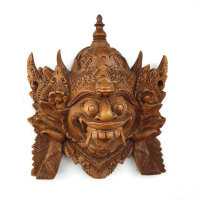 Barong Maske aus Teakholz, ca. 15cm