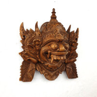 Barong Maske aus Teakholz, ca. 15cm