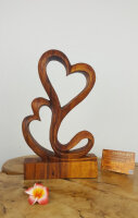 Herz Holzstatue