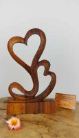 Herz Holzstatue