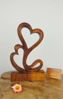Herz Holzstatue