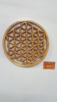 Blume des Lebens aus Teakholz