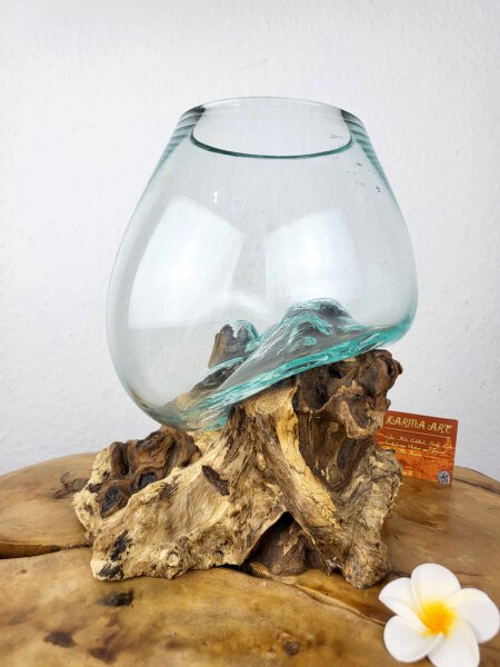 Wurzel mit Glas, ca. 20cm