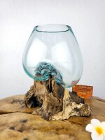 Wurzel mit Glas, ca. 20cm