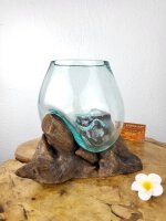 Wurzel mit Glas, ca. 20cm