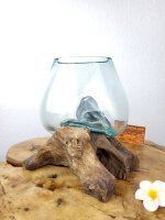 Wurzel mit Glas, ca. 20cm