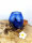 blaues Glas auf Wurzel ca. 15cm