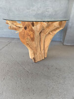 Esstisch aus Massivholz mit Glas ca.100x100x80cm