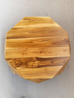 Achteckiger Couchtisch aus Massivholz 100x40cm