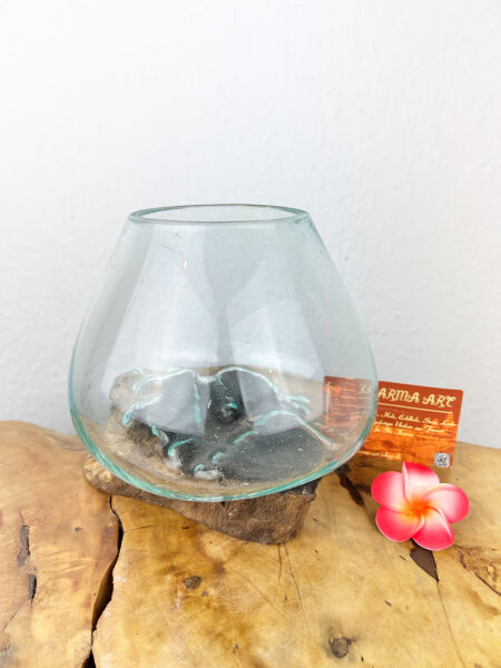 Wurzel mit Glas, ca. 15cm