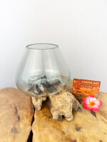 Wurzel mit Glas, ca. 15cm