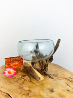 Glasschale auf Wurzel 14cm