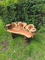 Gartenbank aus Massivholz ca. 140x50x80cm